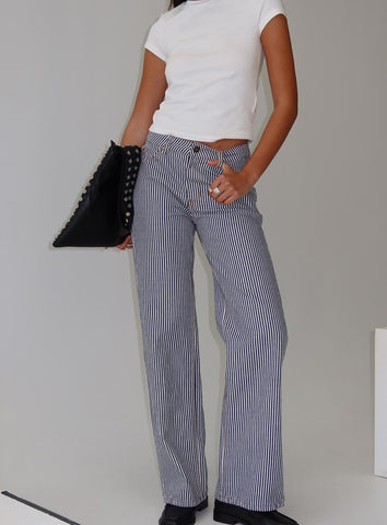 Top Model Jean Navy Stripe