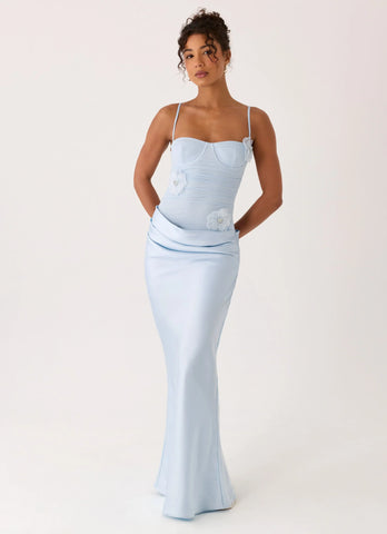 Peasella Maxi Dress - Blue