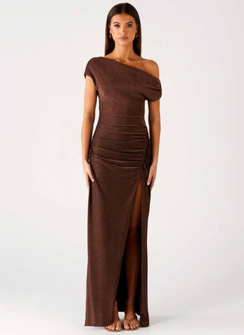 Harvest Moon Maxi Dress - Chocolate