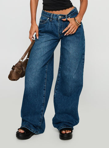Duster Oversized Jeans Dark Wash