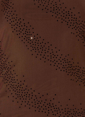 Sweet Sky Beaded Maxi Skirt - Chocolate