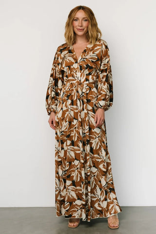 Yolanthe Maxi Dress | Copper Multi