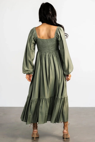 Brittany Long Sleeve Dress | Olive