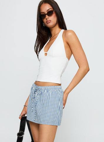 Impress Me Halter Top White