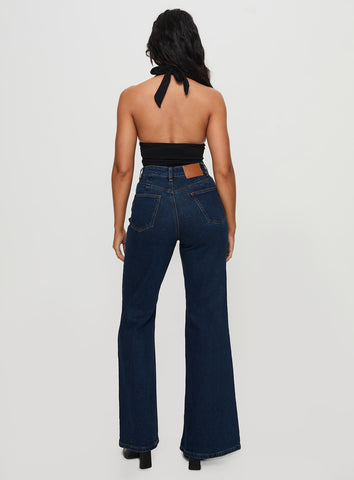 Thearlie High Flare Jean Dark Wash