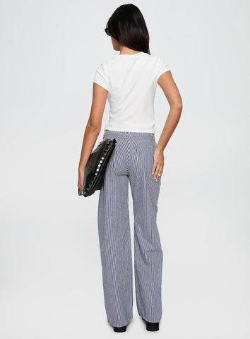 Top Model Jean Navy Stripe