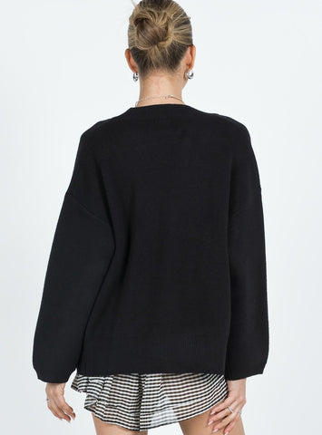 Burke Cardigan Black