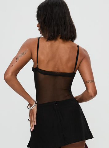 In The Club Bodysuit Black