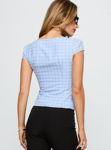 Getting Close Button Up Top Blue Check