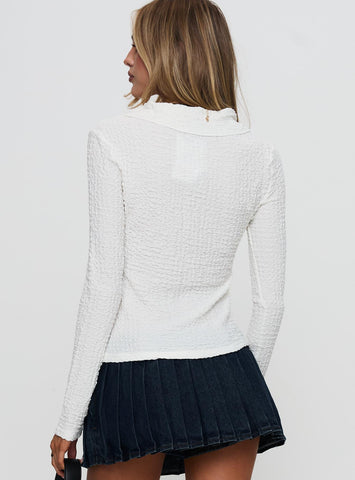 Luther Long Sleeve White