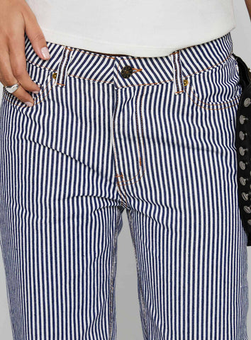 Top Model Jean Navy Stripe