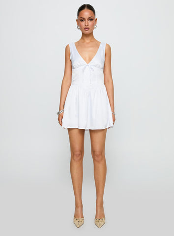 Soul Shining Mini Dress White