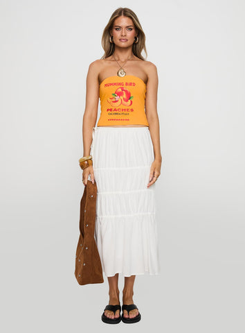 Peaches Tube Top Orange