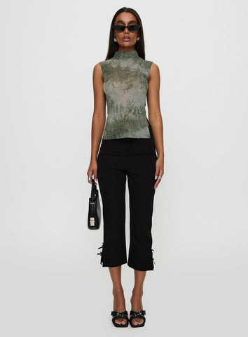 Nights All Alone High Neck Top Multi