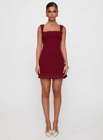 Solasta Mini Dress Red