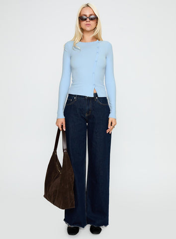 Passoni Long Sleeve Top Blue