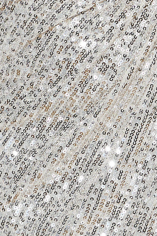 Twisted Shine Sequin Mini Dress Beige