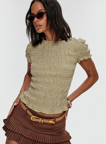 Deei Double Ruffle Mini Skort Chocolate