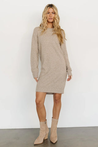 Miller Sweater Dress | Heather Taupe