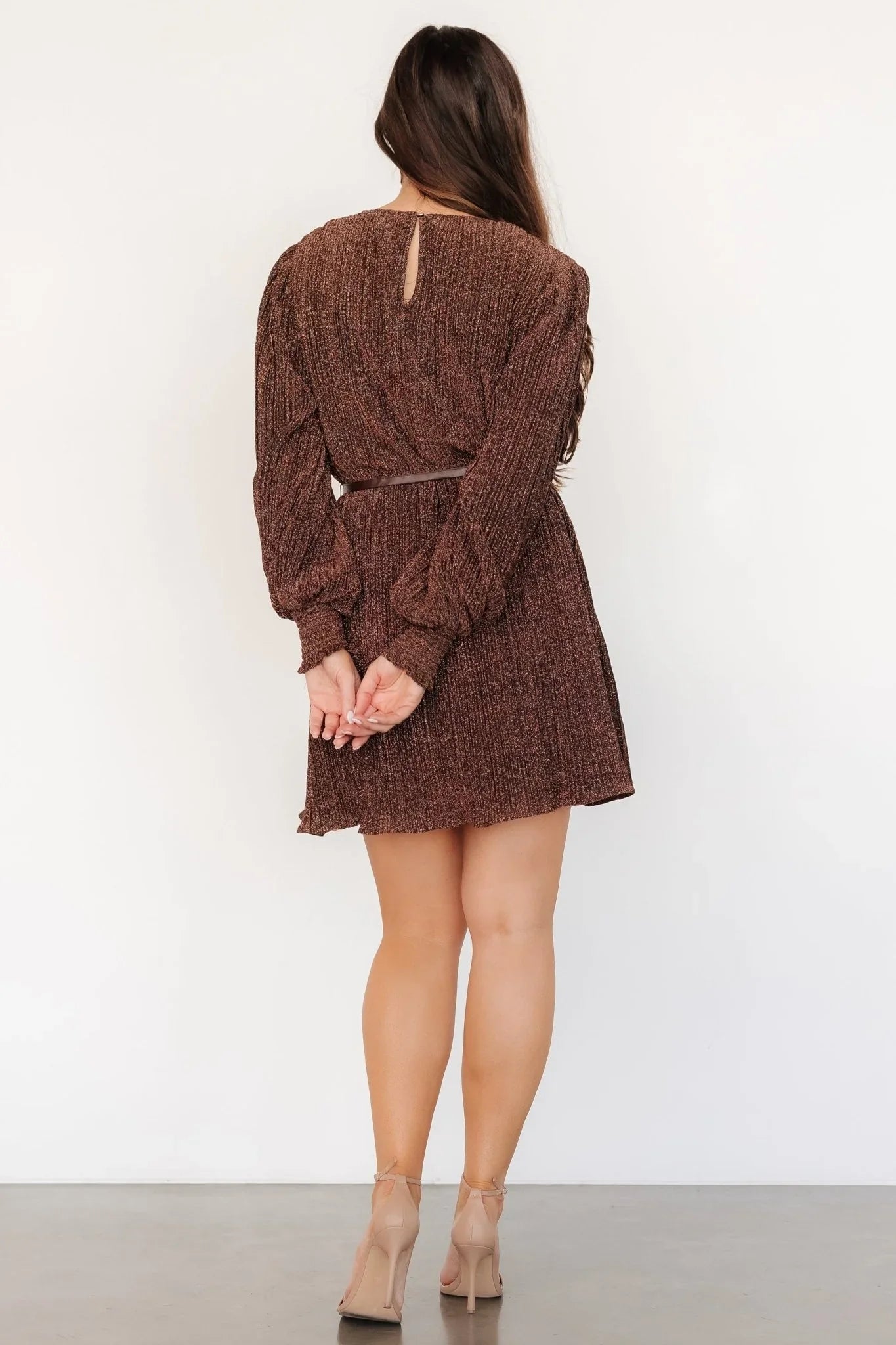 Tiandra Short Dress | Bronze Shimmer