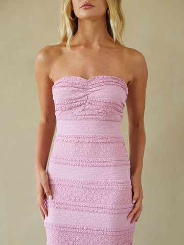 Tayshia Lace Midi Dress