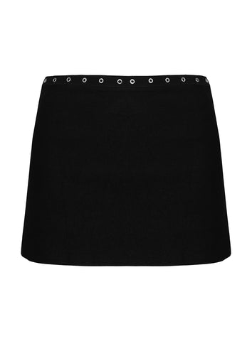 Disclosure Eyelet Skort Black