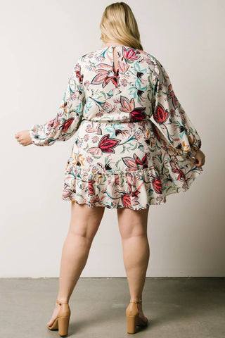 Tally Mini Dress | Off White Multi Print