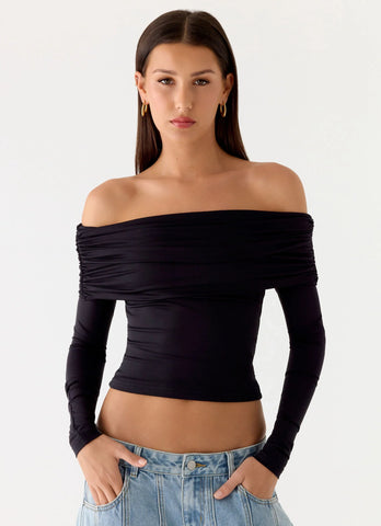 Better Now Long Sleeve Top - Black