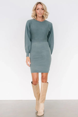 Anson Sweater Dress | Winter Green