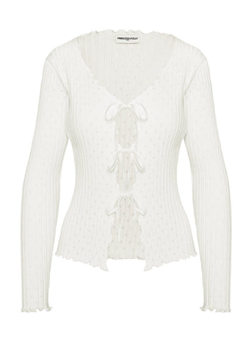 Girl Gone Wild Long Sleeve Top White