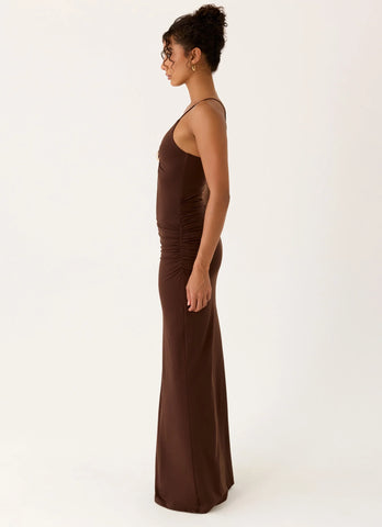 Inez Maxi Dress - Chocolate