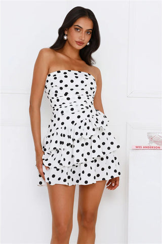 Couture Dreams Strapless Mini Dress White